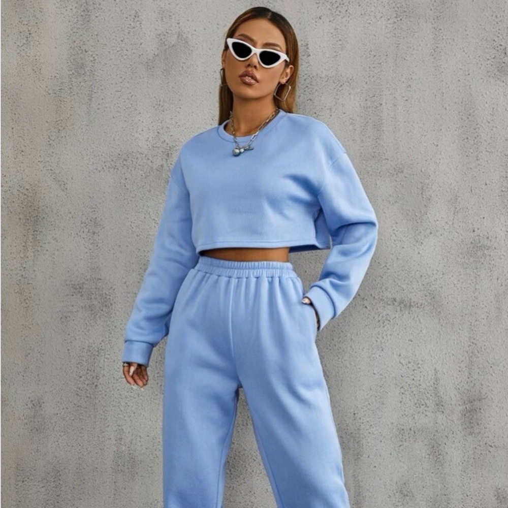 Light blue sweat set